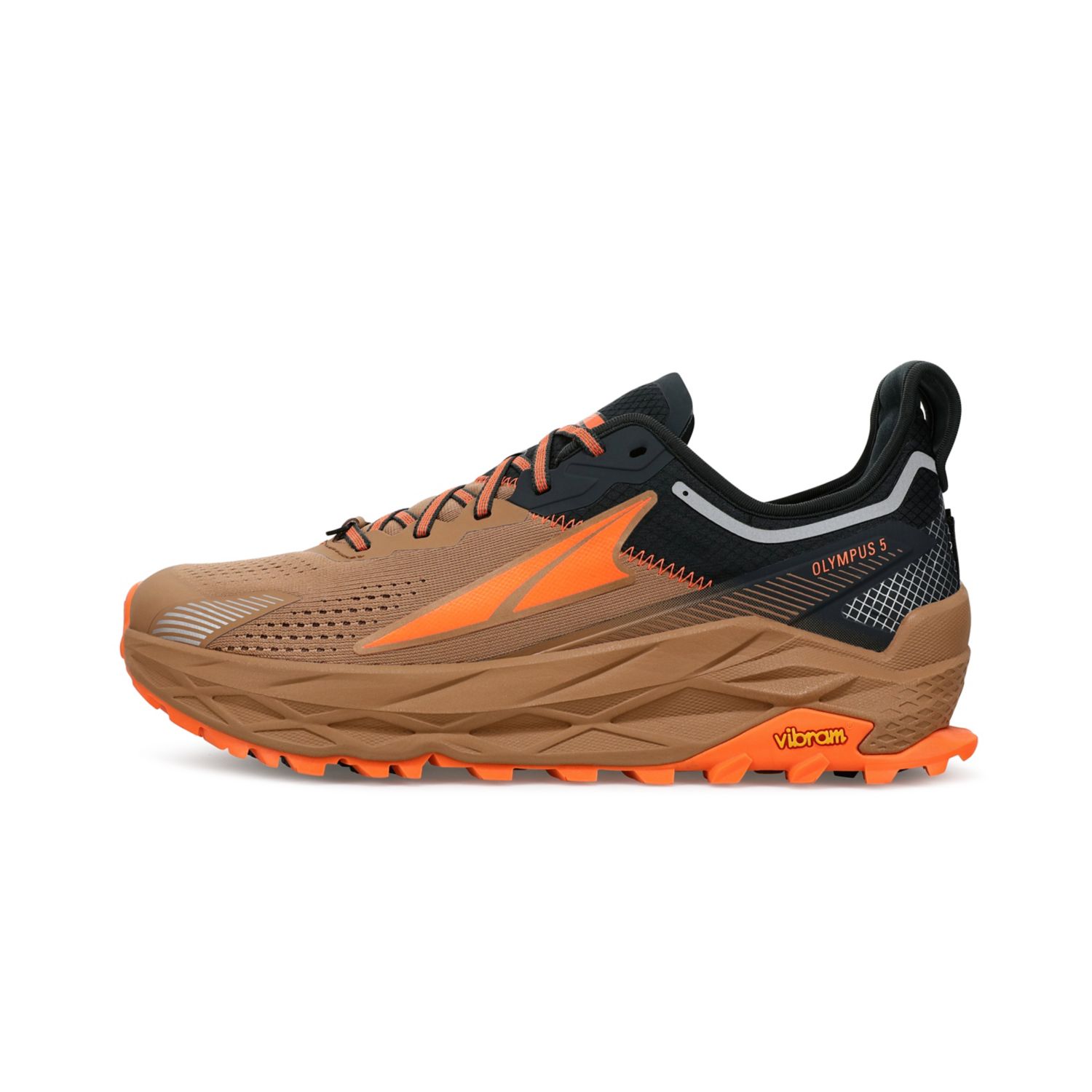 Altra Olympus 5 Men's Trail Running Shoes Brown | South Africa-69254319